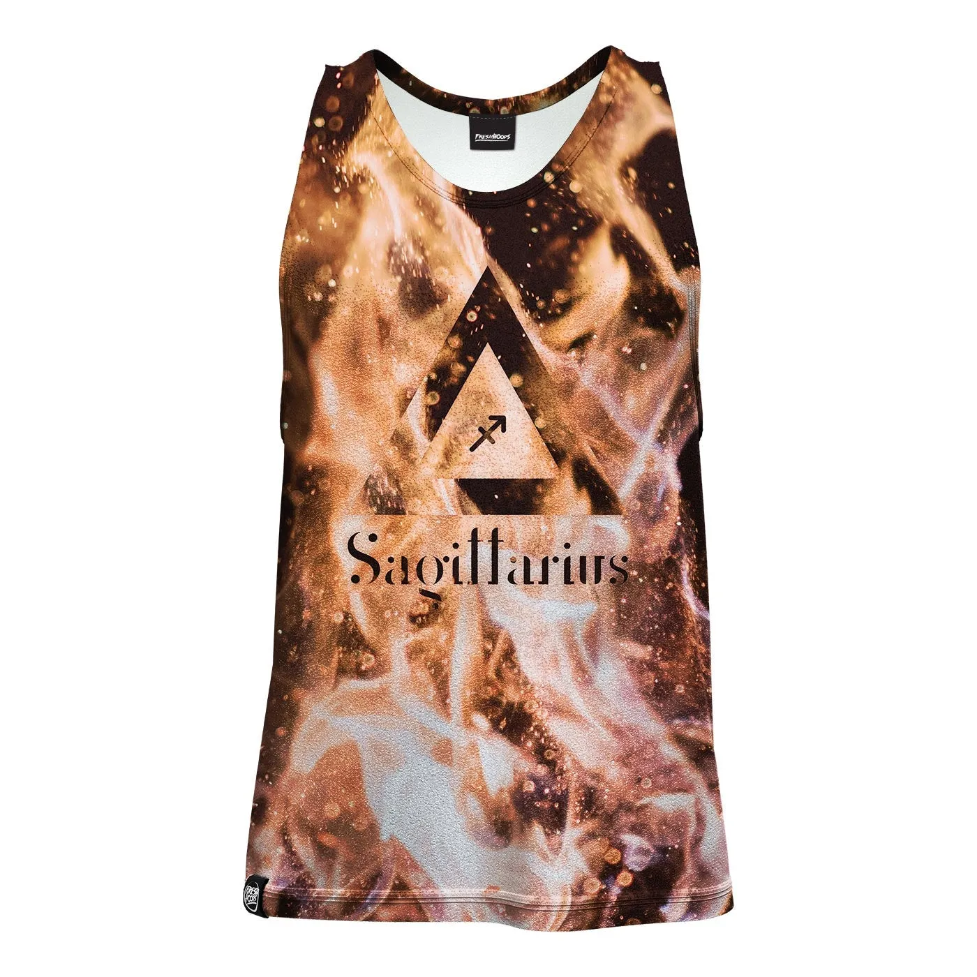 Shock Absorbing Sagittarius In The Flames Tank Top