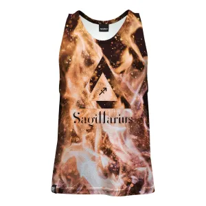 Weight - balanced Sagittarius In The Flames Tank Top