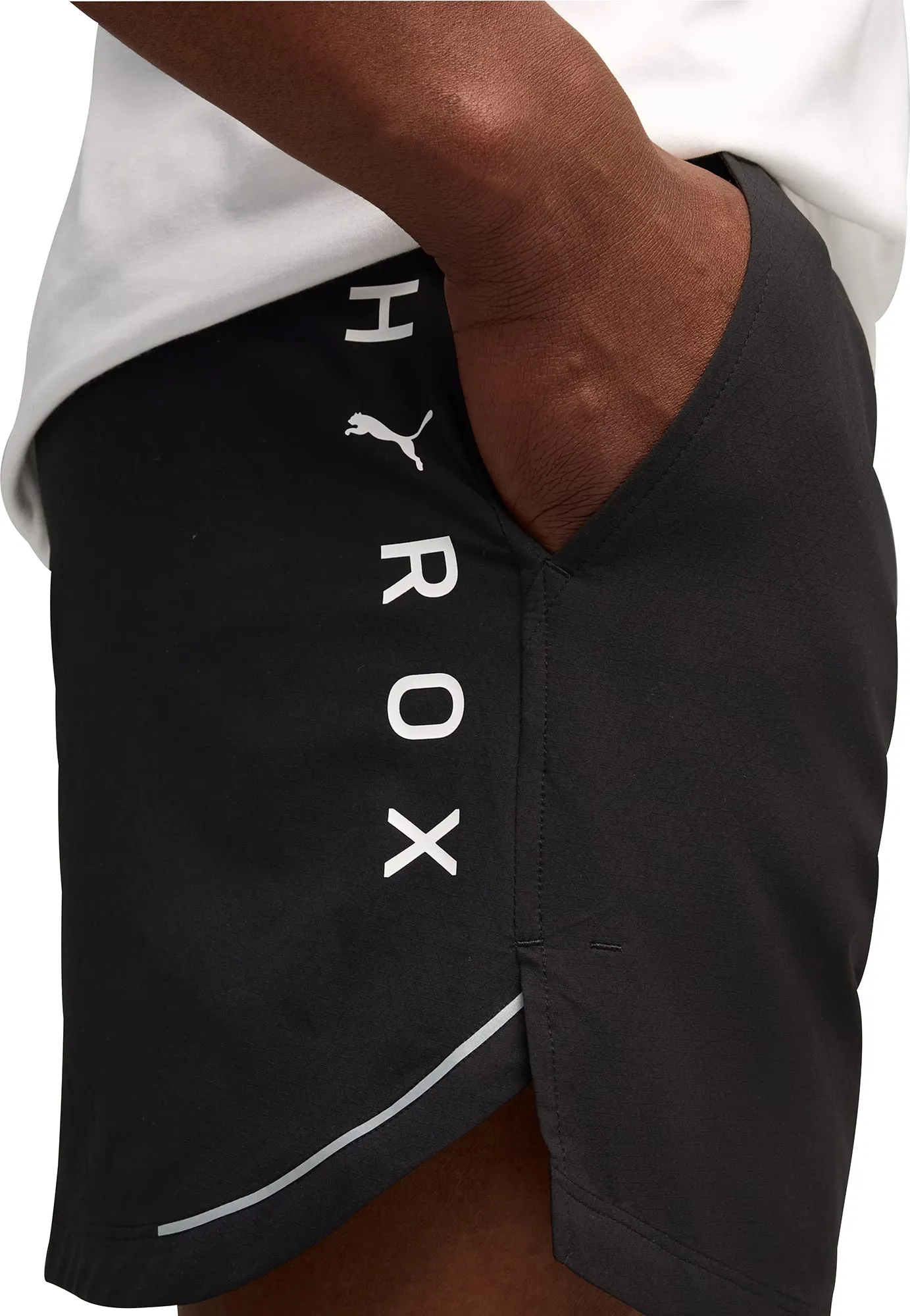 Puma X HYROX Ultraweave 6 Inch Mens Training Shorts - Black Board shorts Leather Look