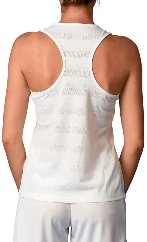 Smart Sensor Integration Finish - smooth adidas T19 Womens Training Vest Tank Top - White