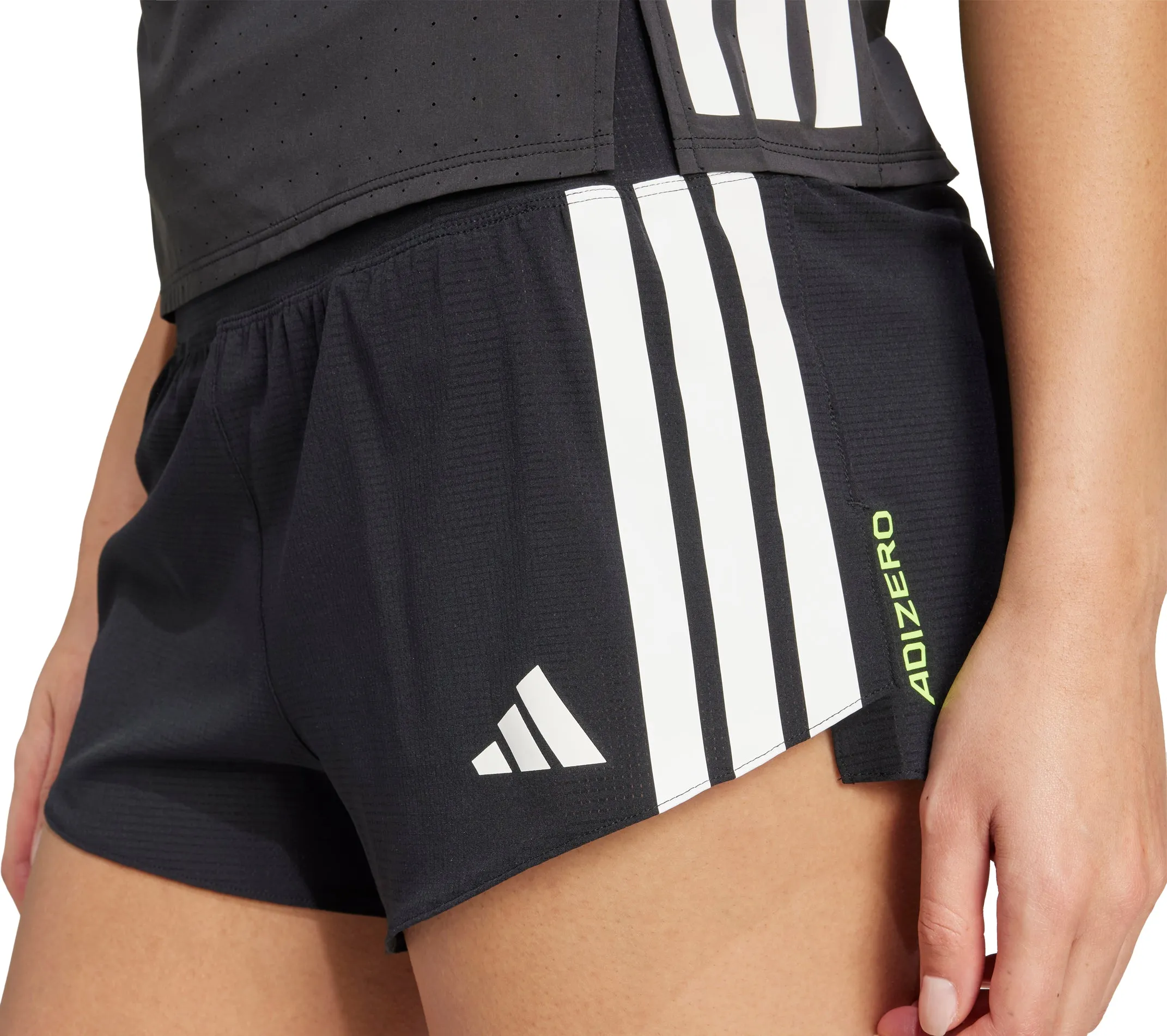 Casual Look adidas Adizero Gel Pocket 3 Inch Womens Running Shorts - Black