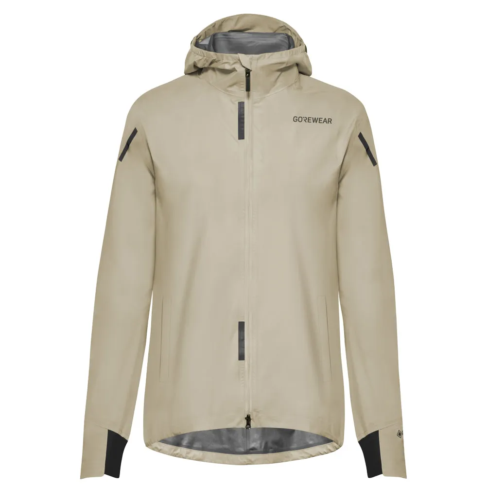GoreWear Concurve Gore-Tex Women's Running Jacket - Tech Beige YKK Zipper