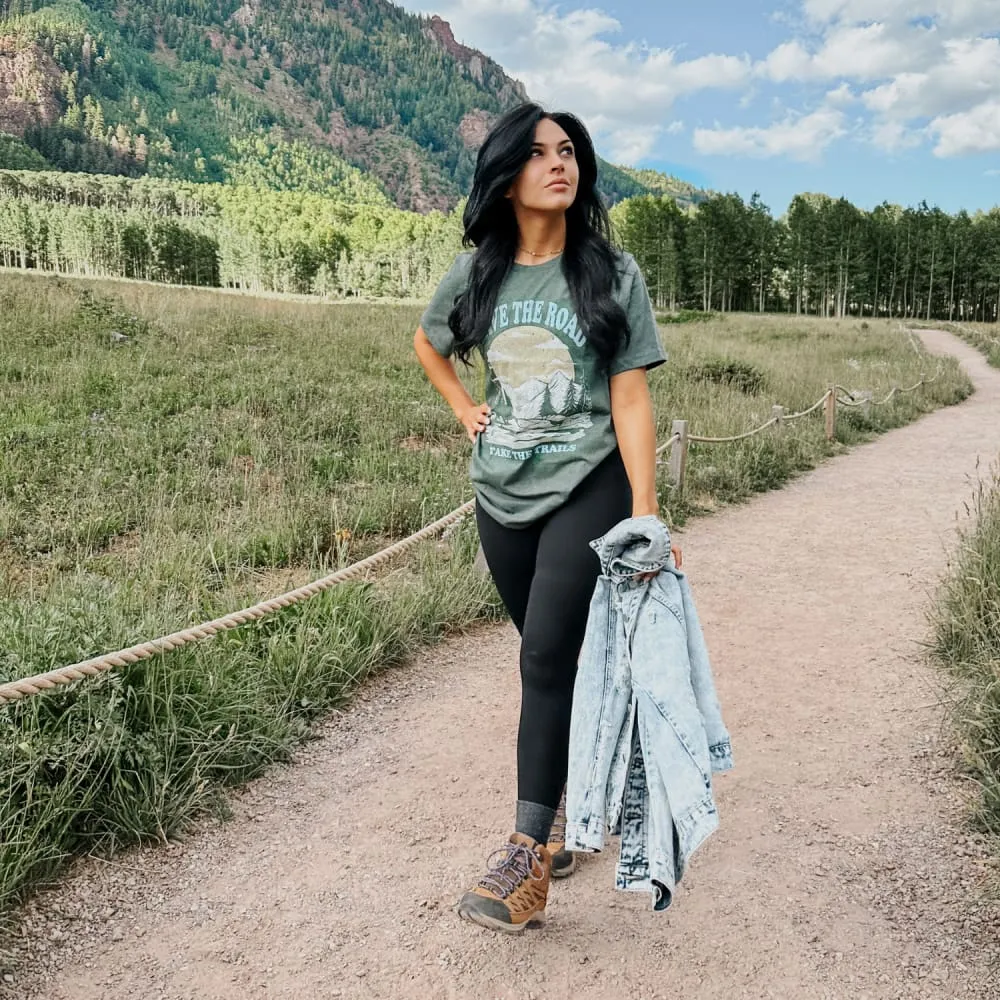 Take The Trails Tee Classic Crew Neck Ultimate Comfort