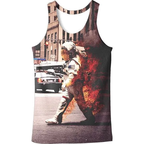 Workout Ready Fabric Reliable Performance On Fire Tank Top