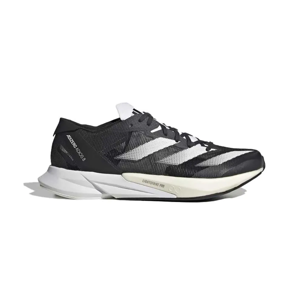 Women's Adizero Adios 8 Running Shoe - Carbon/FTWR White/Core Black - Regular (B) Comfortable Fit Around Heel gender - specific