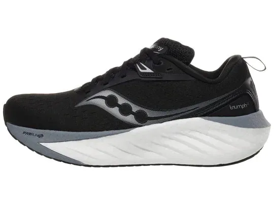 rubber running option Saucony | Triumph 22 | Women's | Black/White