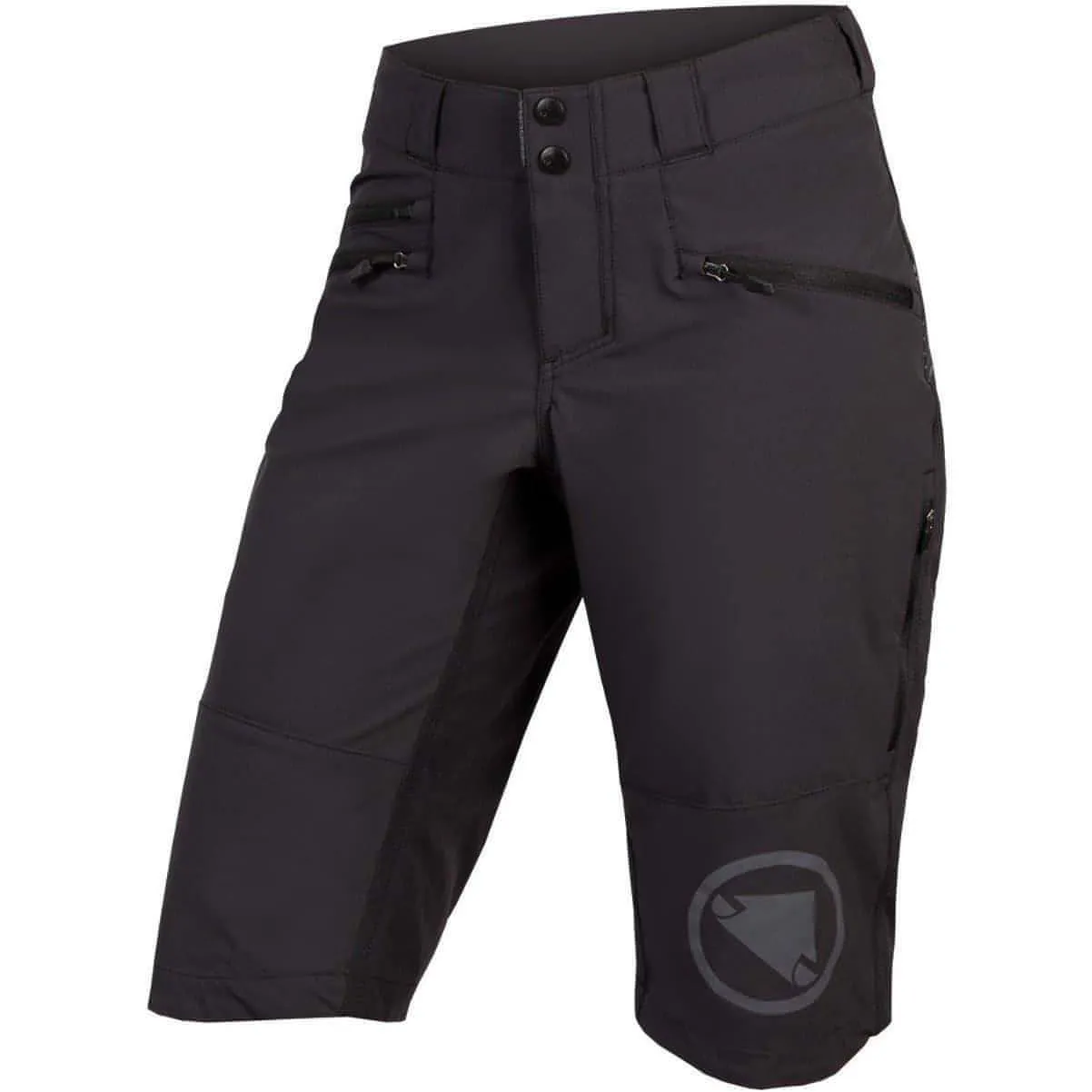 Wrinkle Free Fabric Endura Singletrack II Womens Baggy Cycling Shorts - Black