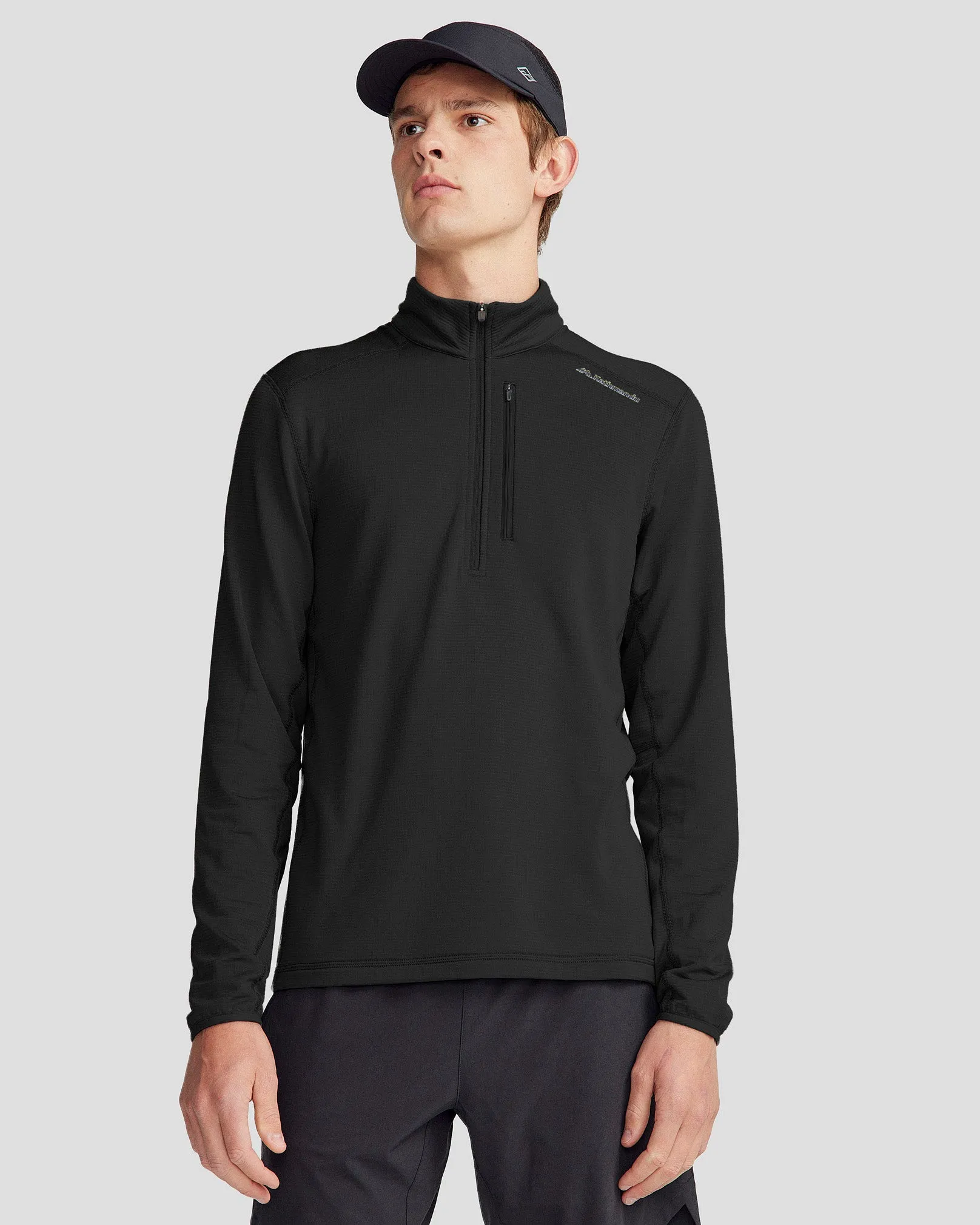 Versatile Top product smooth sleekness Men's Seeker Fleece ? Zip Pullover - Black Stingray