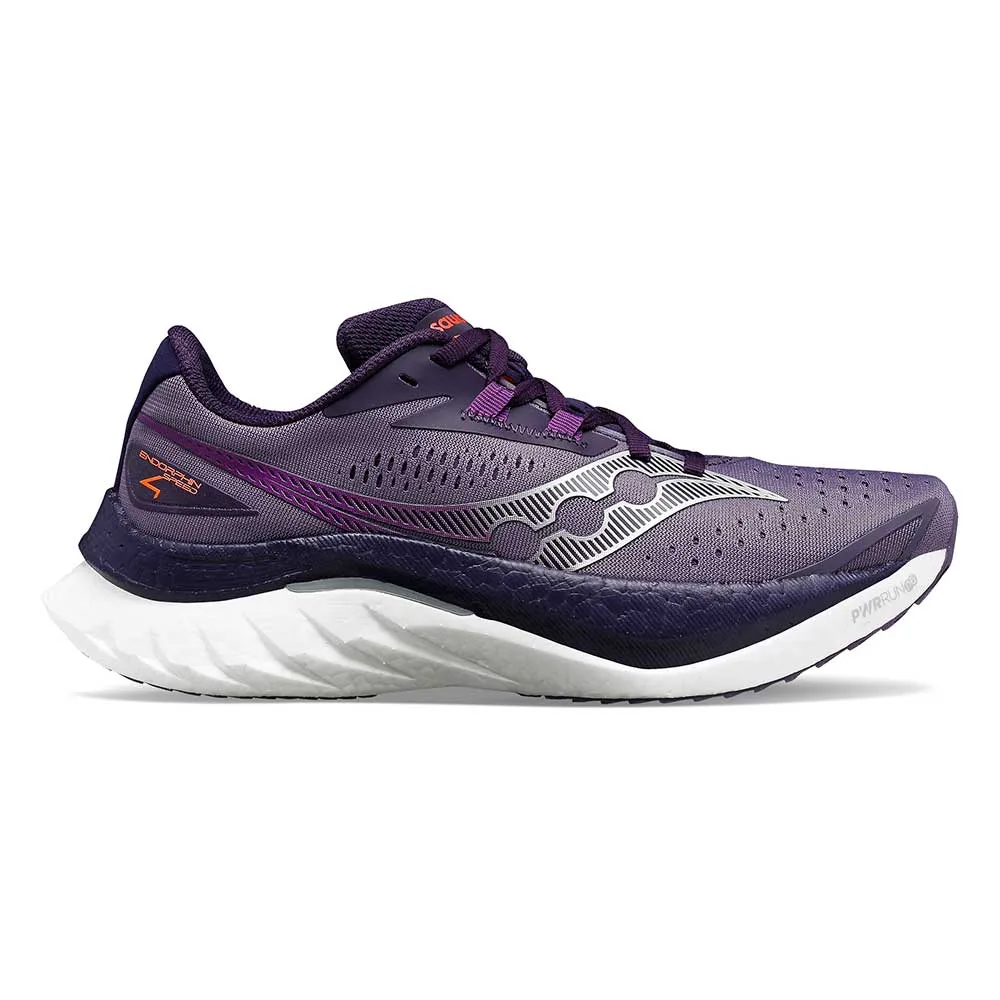 slip - resistant sole shoes Supportive structure Women's Endorphin Speed 4 Running Shoe - Lupine/Cavern - Regular (B)