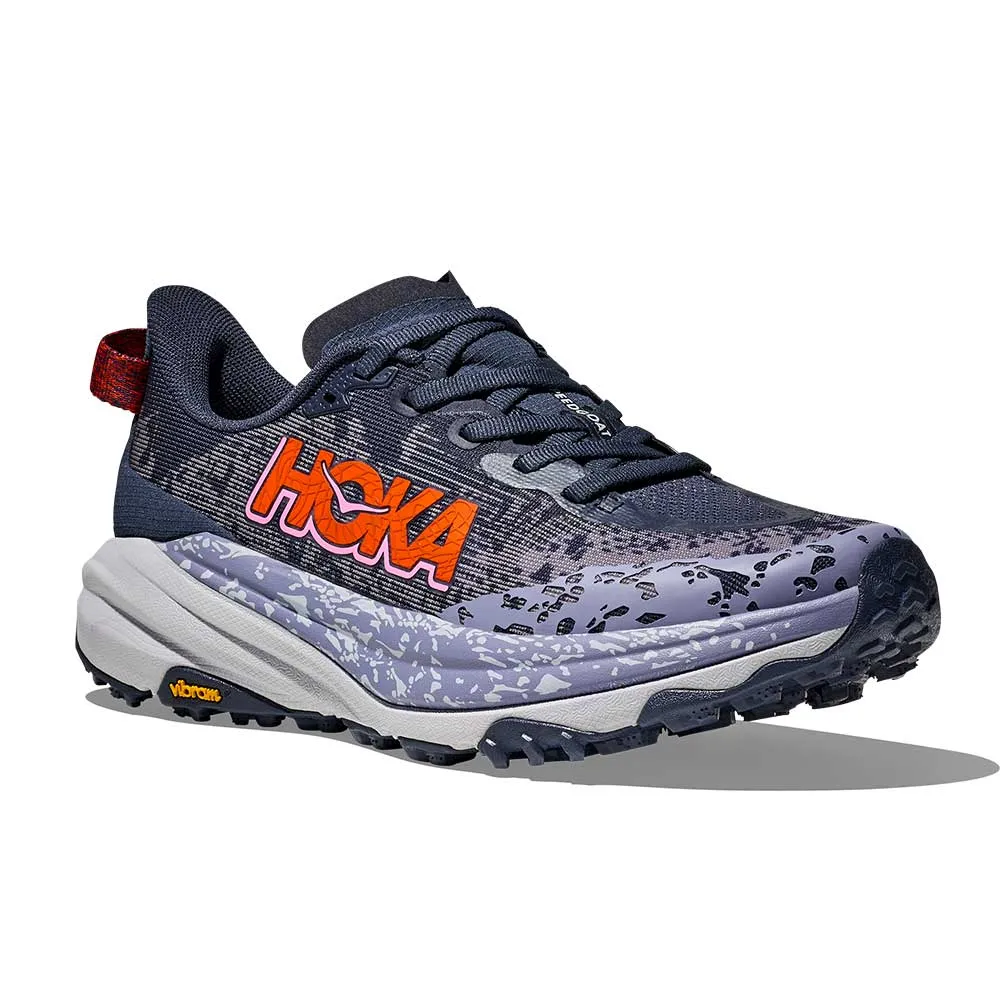 3D Knit Structure Women's Speedgoat 6 Trail Running Shoe - Nautical Dusk/Sea Ice - Regular (B)