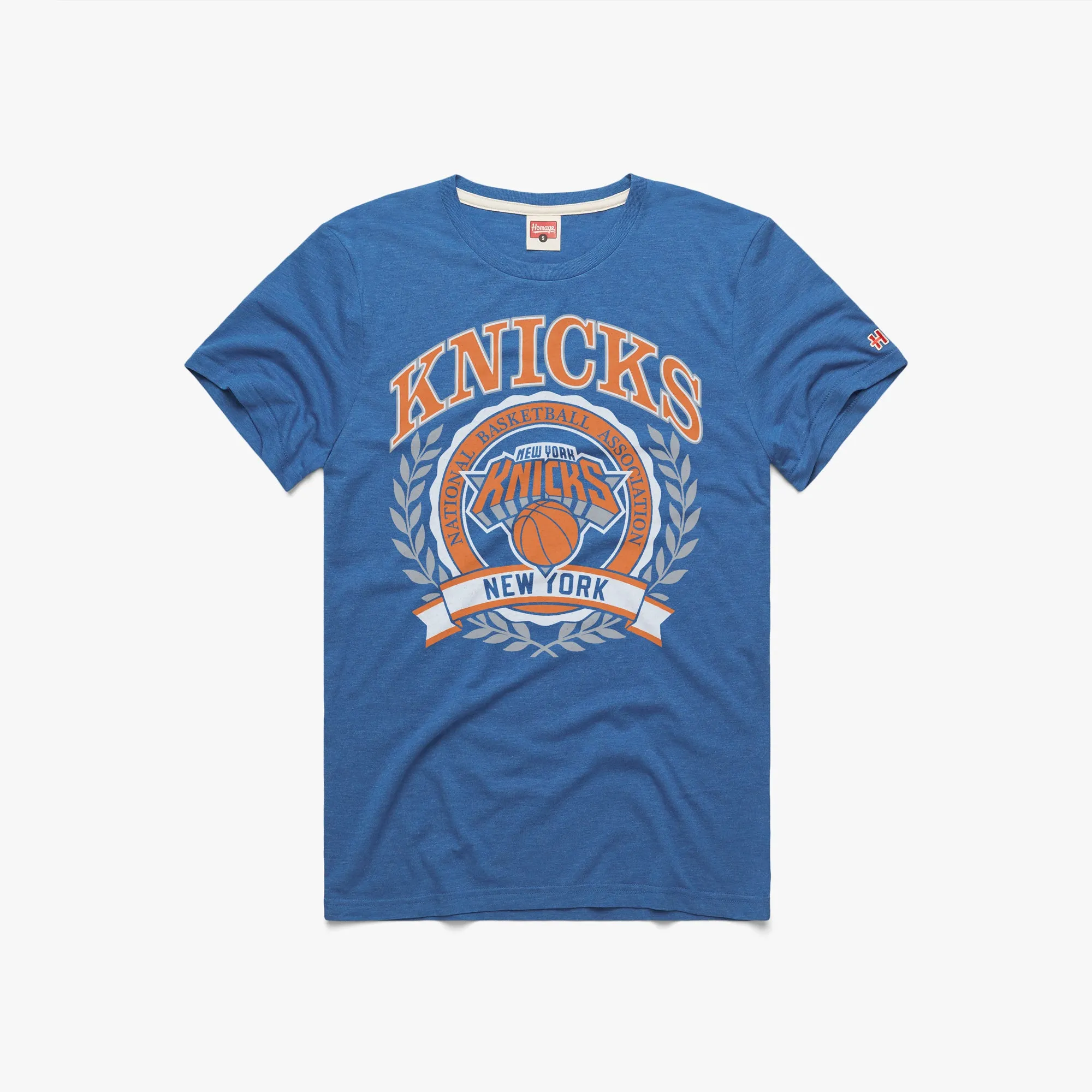 Spring Freshness Distressed Hem Finish New York Knicks Crest