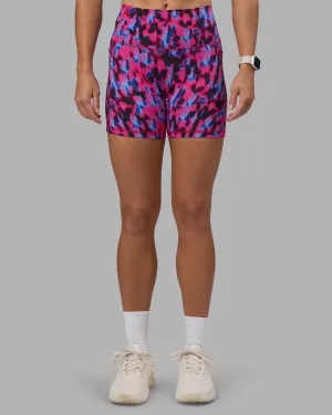 Fusion High-Rise 6" Short Pockets - Pink Luminous Total Comfort Reflective details