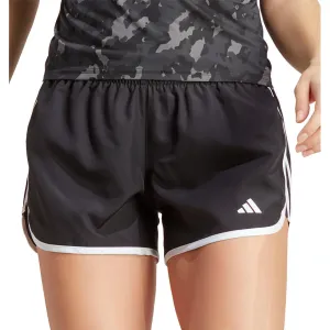 Sleek Fit adidas 3 Inch Marathon 20 Womens Running Shorts - Black
