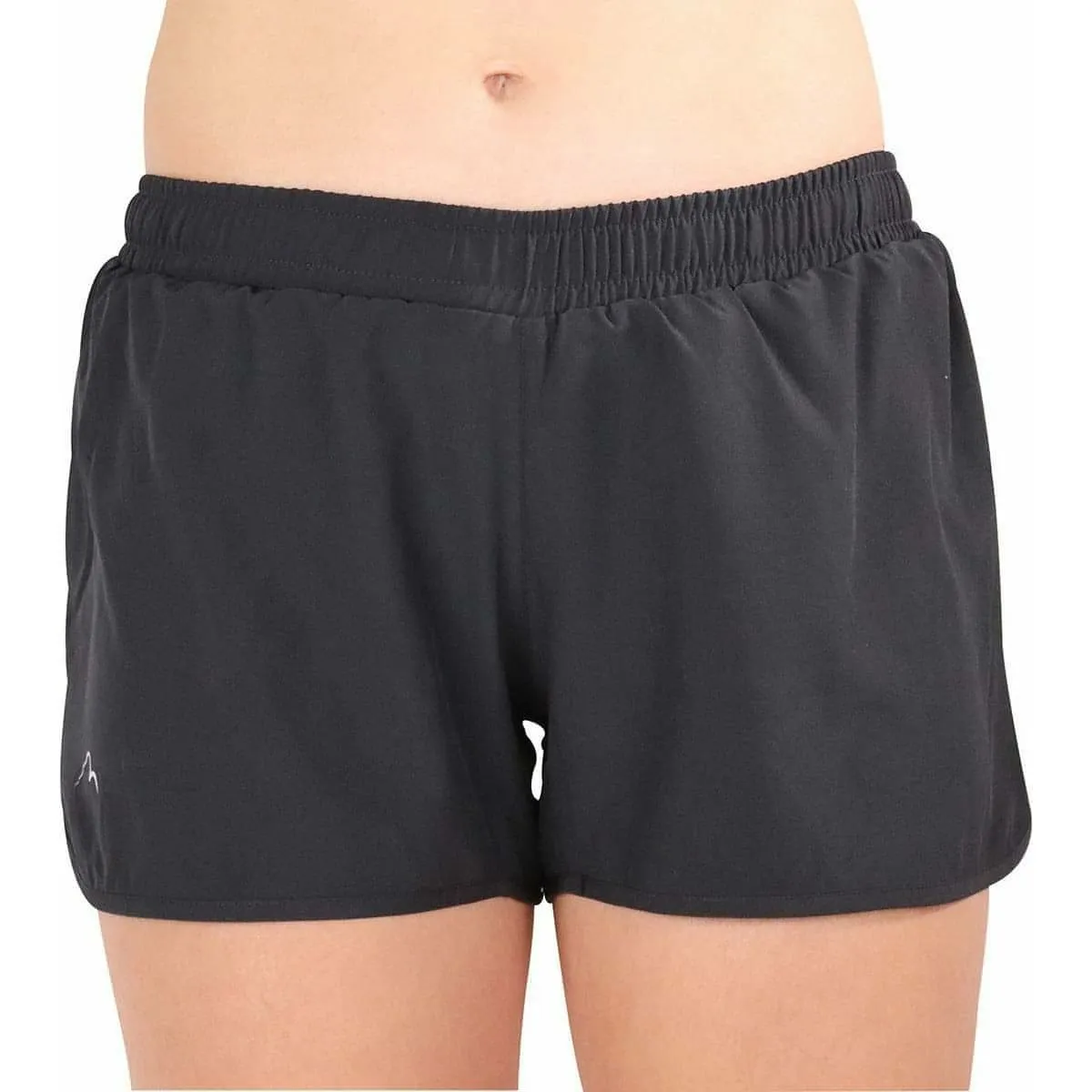 More Mile Core 2 In 1 Womens Running Shorts - Black dress shorts Anti Odor Treatment