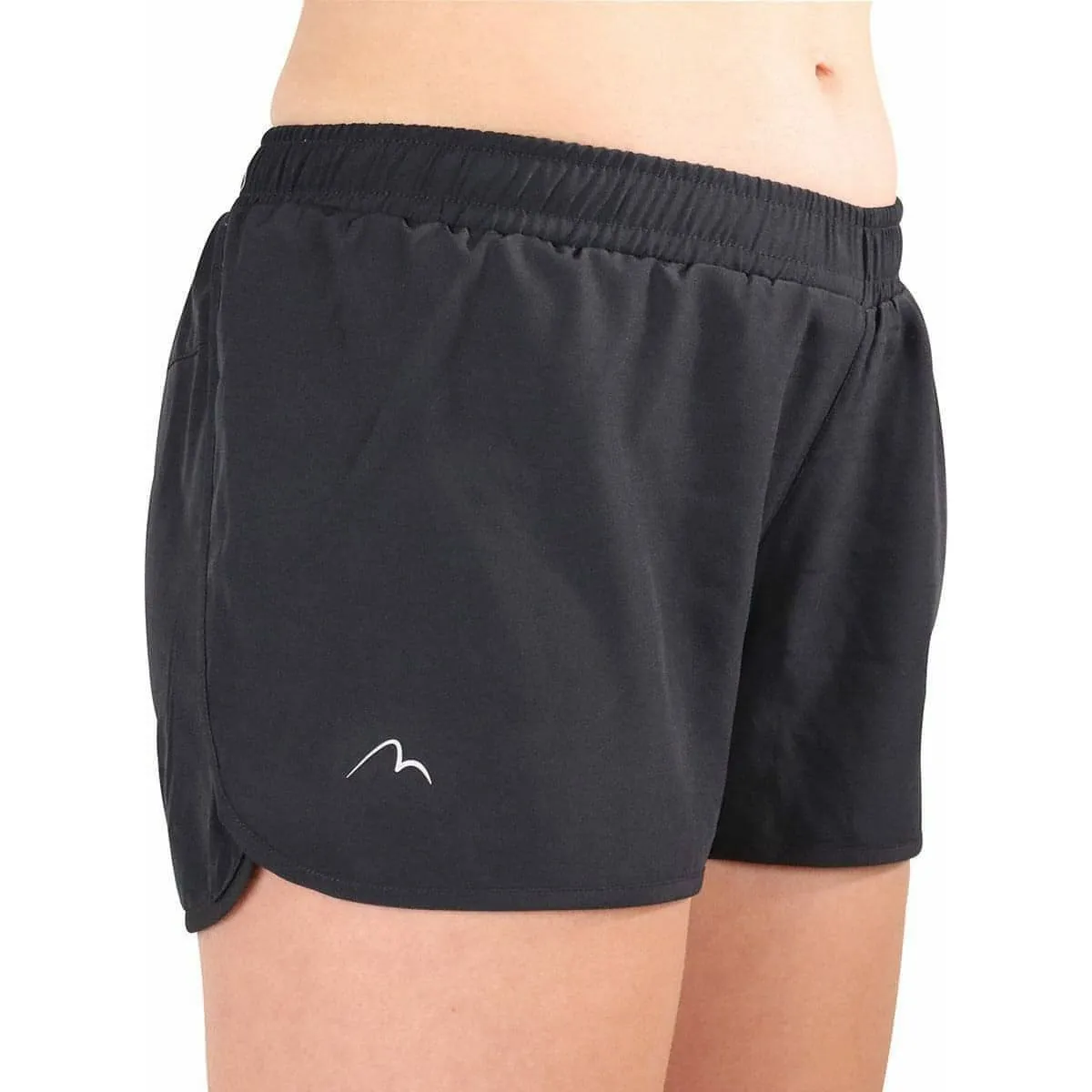 Cool Touch Fit Durable Material More Mile Core 2 In 1 Womens Running Shorts - Black