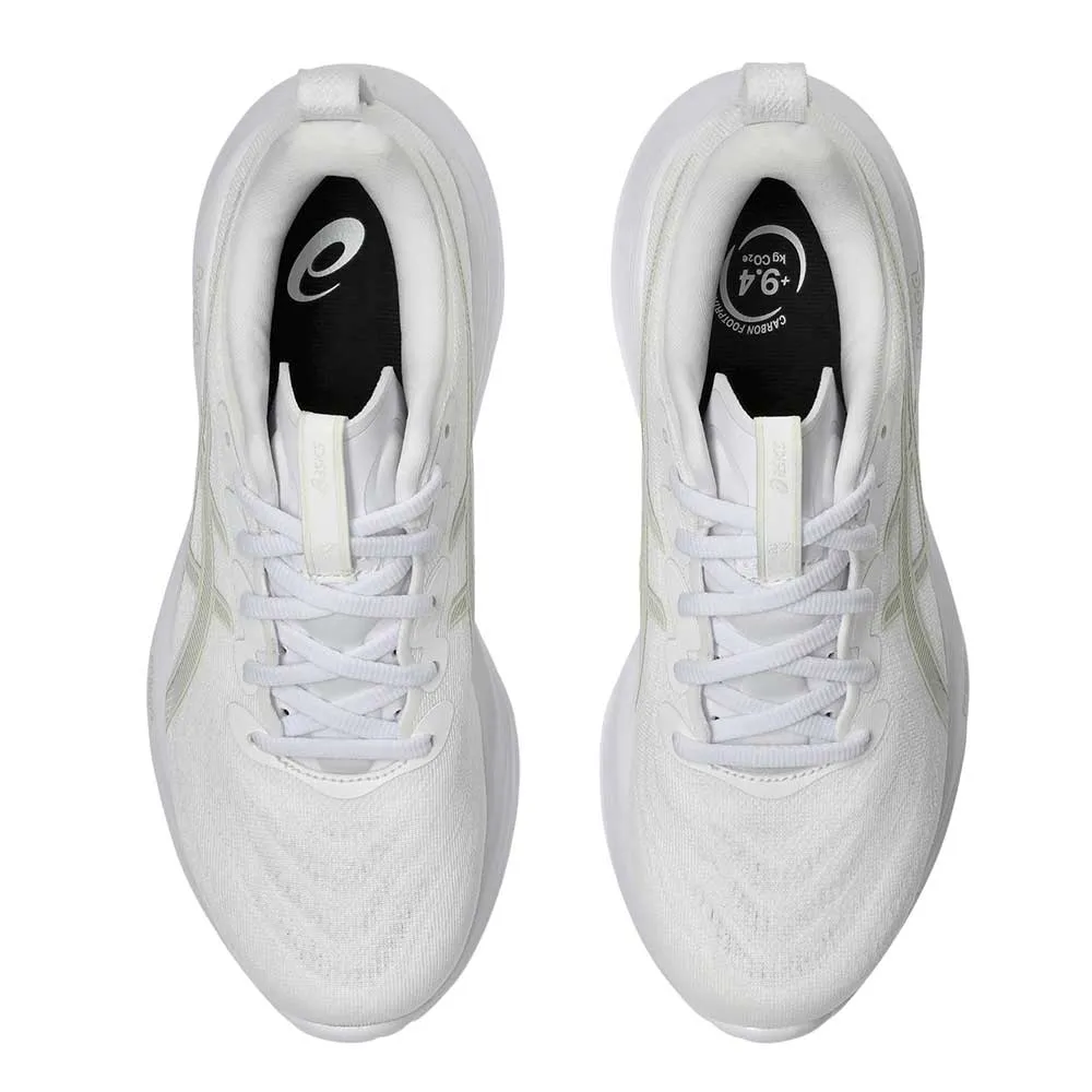 Stride Synchronization Tech Neutral Stride Alignment Women's Gel-Cumulus 27 Running Shoe - White/Lake Grey - Regular (B)