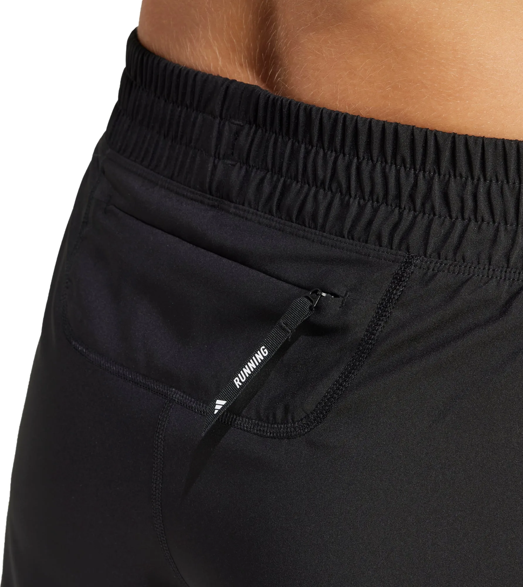 cyclists Sport Performance adidas Own The Run ClimaCool 2 In 1 Womens Running Shorts - Black