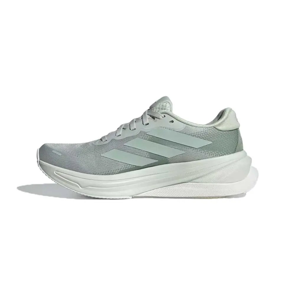 Women's Supernova Solution 2 Running Shoe - Wonder Silver/Linen Green Met/Silver Green -Regular (B) Compression Molded Midfoot running for balance