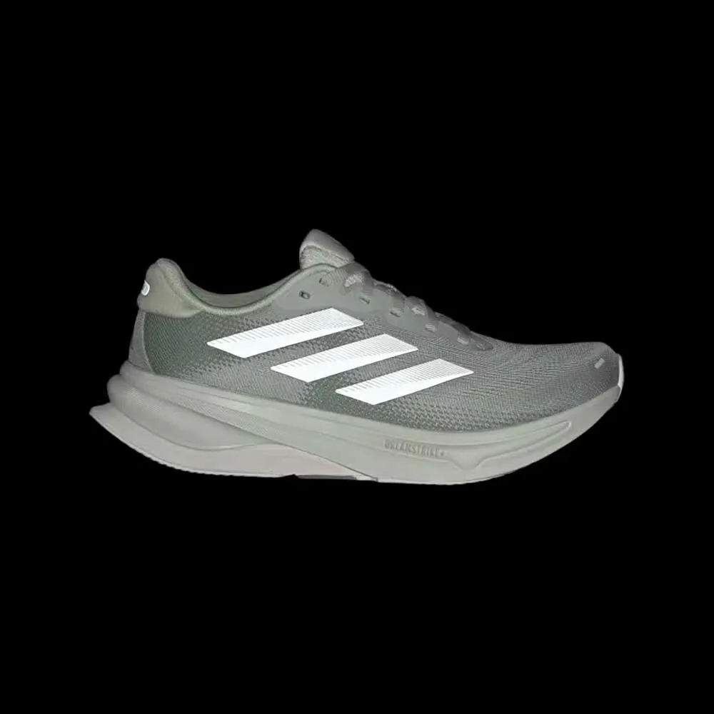 Women's Supernova Solution 2 Running Shoe - Wonder Silver/Linen Green Met/Silver Green -Regular (B) daily use running shoes Flexible Forefoot Construction