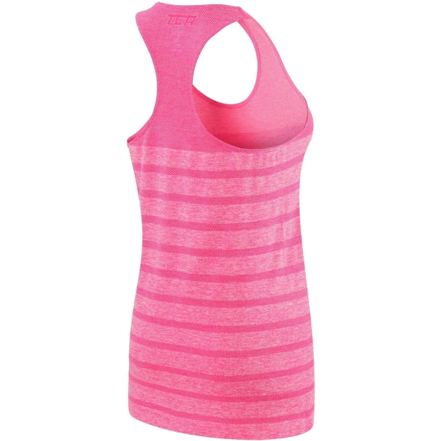 TCA QuickDry SuperKnit Womens Running Vest Tank Top - Pink Minimalist Trimmings Reconfigurable