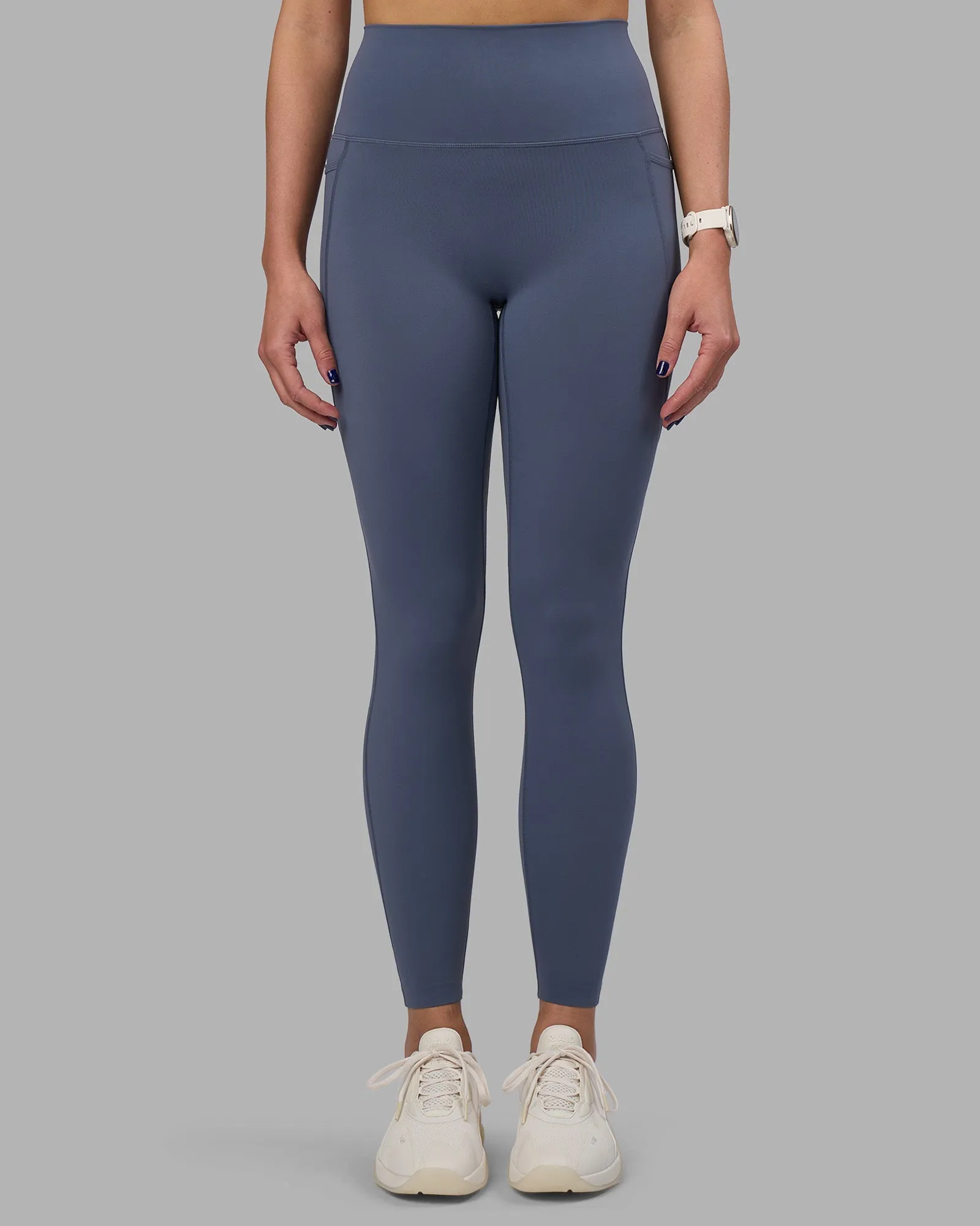 No Bulk Classic Fit Elixir Ultra High-Rise Full Length Legging Pockets - Night Shadow