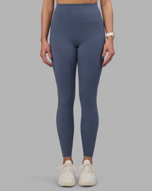 Four Way Cycling Trip Rush Fit Elixir Ultra High-Rise Full Length Legging Pockets - Night Shadow