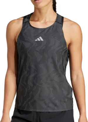 HighDensity Padding adidas Ultimate Engineered ClimaCool  Womens Running Vest Tank Top - Black