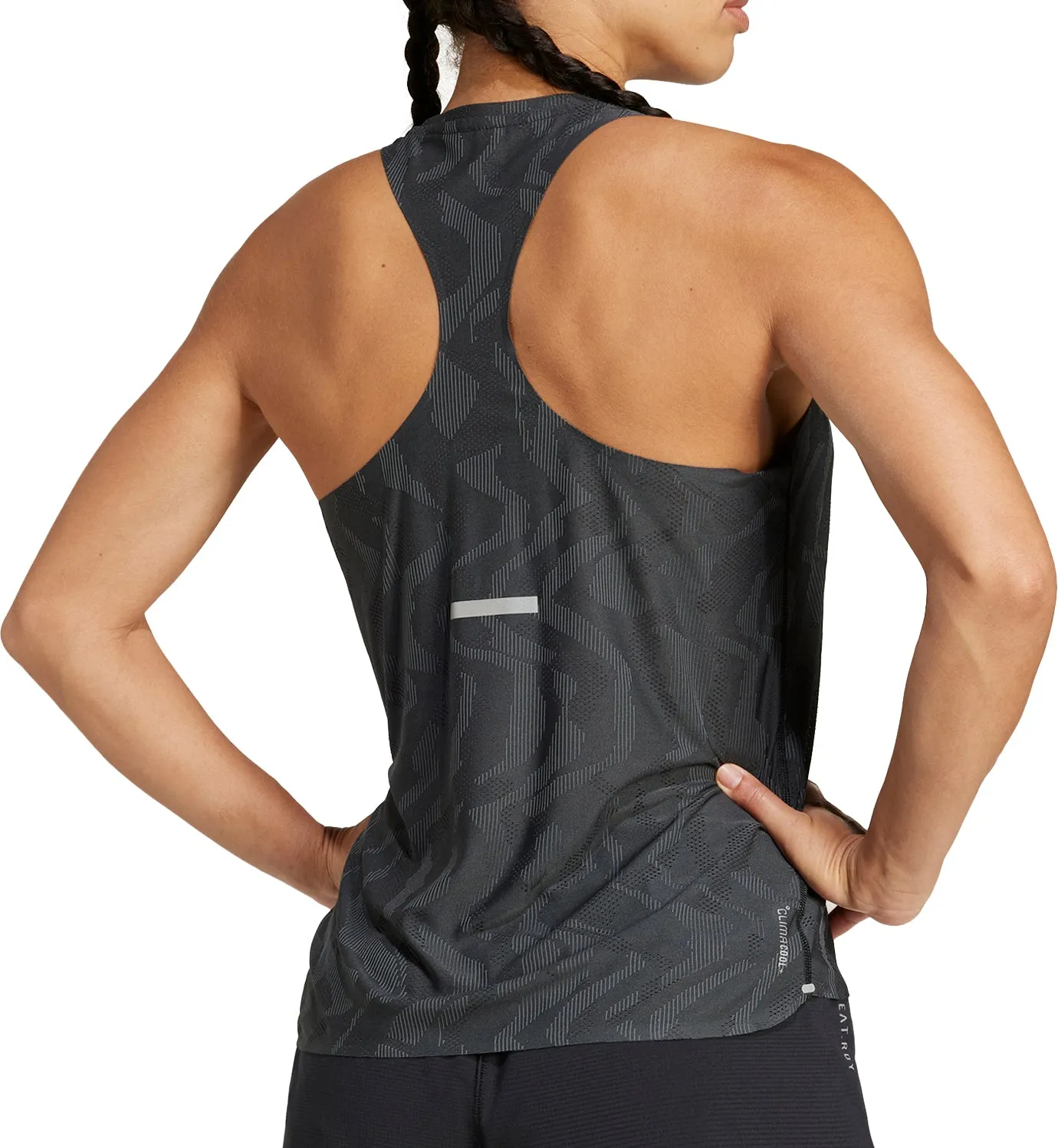 Street Ready adidas Ultimate Engineered ClimaCool  Womens Running Vest Tank Top - Black