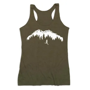 urban area Women's Everyday Tank Top - Trail Runner in the Mountains