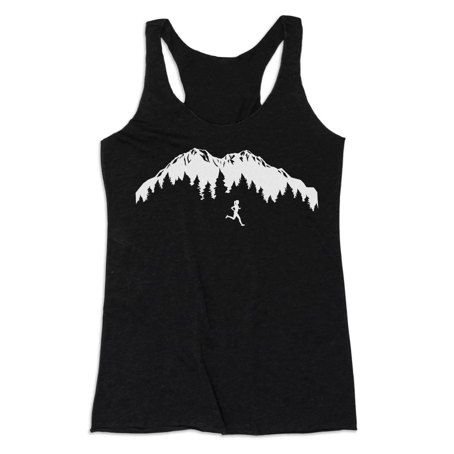 Women's Everyday Tank Top - Trail Runner in the Mountains Data - transmitting