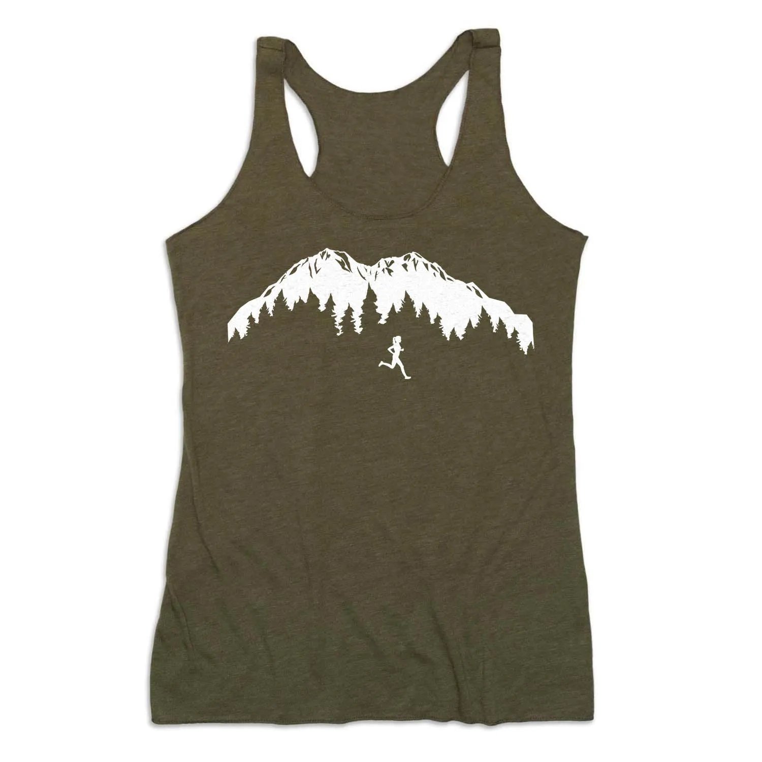 urban area Women's Everyday Tank Top - Trail Runner in the Mountains