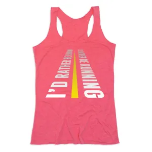 Women's Everyday Tank Top - I'd Rather Be Running Body Mapping Zones young users