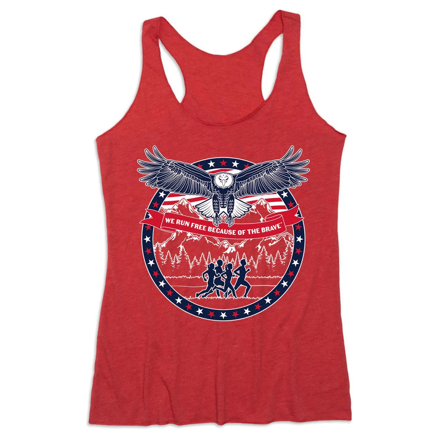 rapid deployment Women's Everyday Tank Top - We Run Free Because Of The Brave