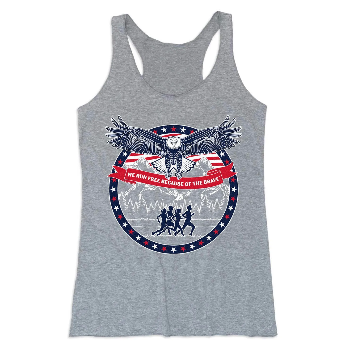 Multipurpose Design Soft Layer Women's Everyday Tank Top - We Run Free Because Of The Brave