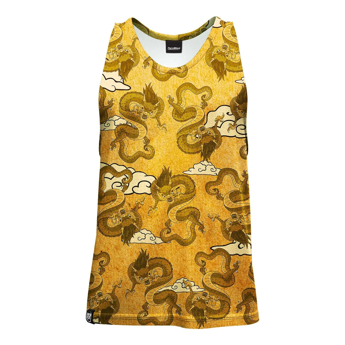 Troop - supported Luxury Ancient Dragons Tank Top