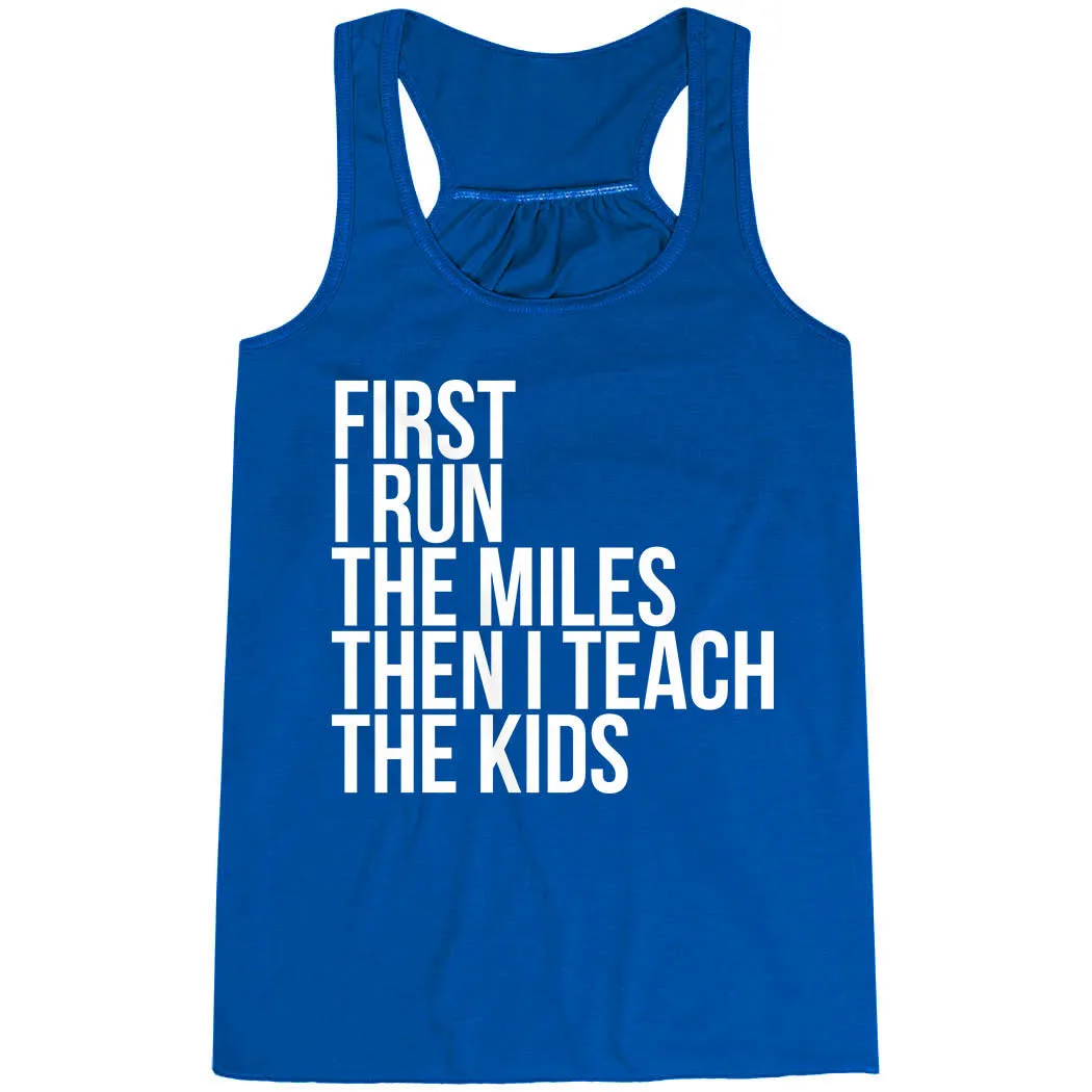 Easy Care Multi Directional Stretch Flowy Racerback Tank Top - Then I Teach The Kids