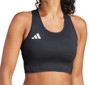 high altitude use rural scene adidas Adizero Essentials Womens Running Crop Top - Black