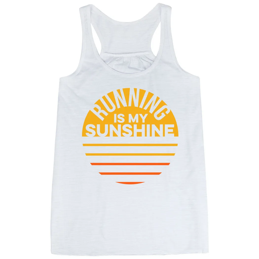 Flowy Racerback Tank Top - Running is My Sunshine Thermal Balance High Stretch Fabric