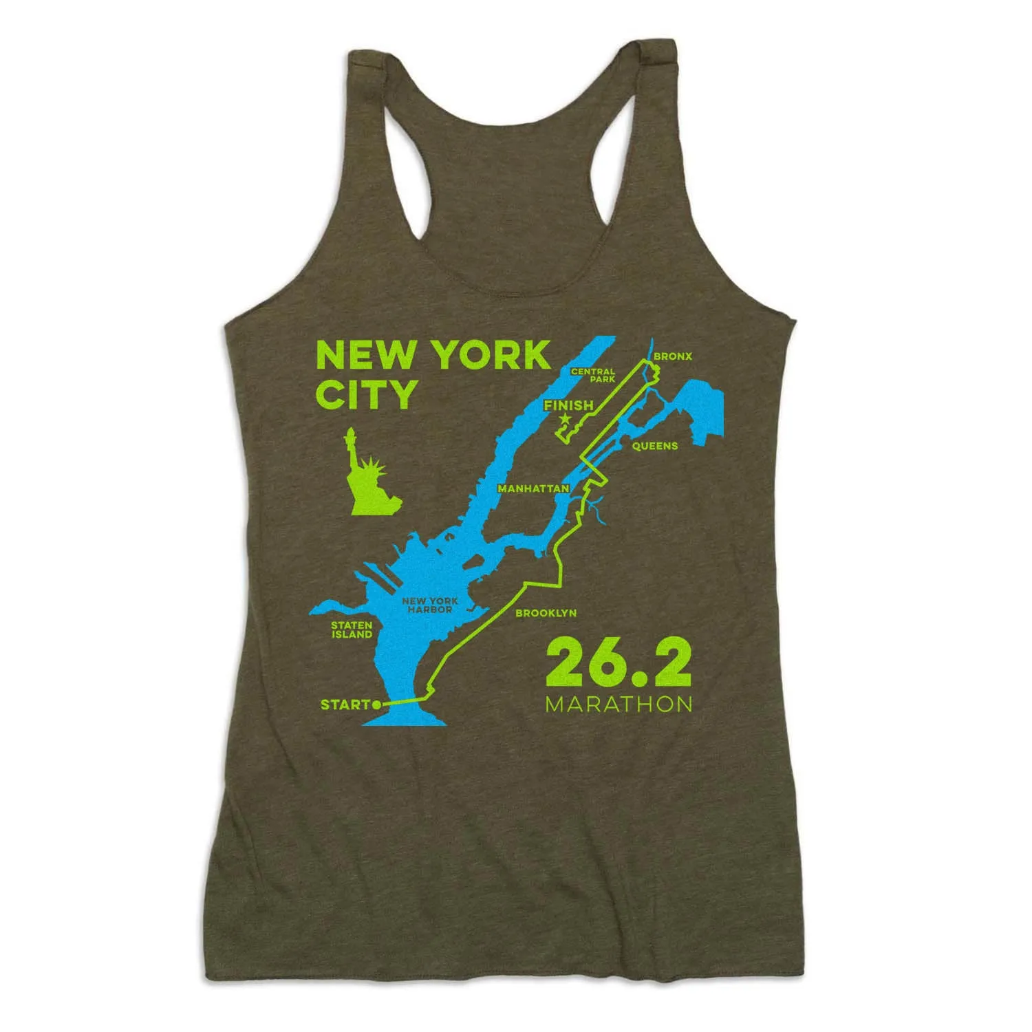 Women's Everyday Tank Top - New York City Route Network - connected Lightweight Design
