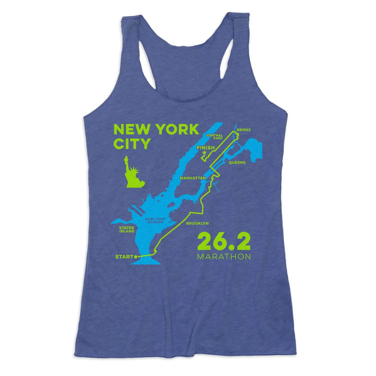 Women's Everyday Tank Top - New York City Route Smooth inner lining Thermoregulating Material