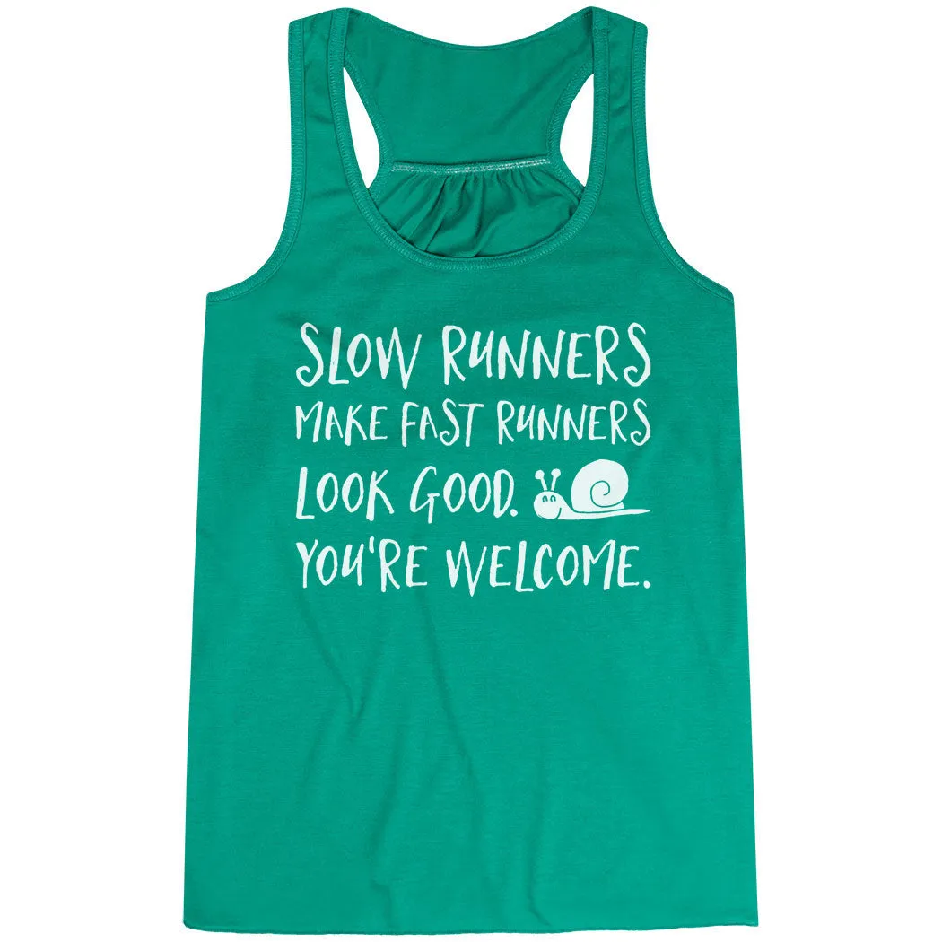 Flowy Racerback Tank Top - Slow Runners wrinkle free