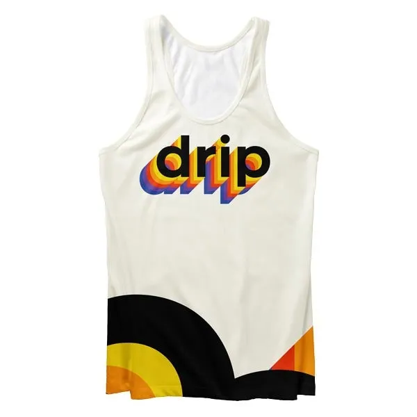 Drip Tank Top Soft Shell Fabric Forest use