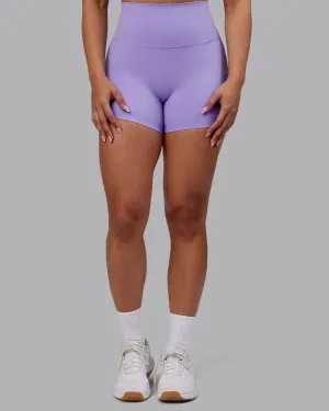 Pro Athlete Breathable Fabric Confidence Style Elixir Ultra High-Rise 4" Short - Violet Ray