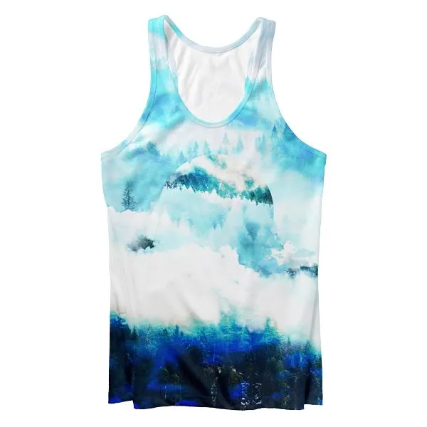 Foggy Tank Top Moisture Management System Secure Fit Design