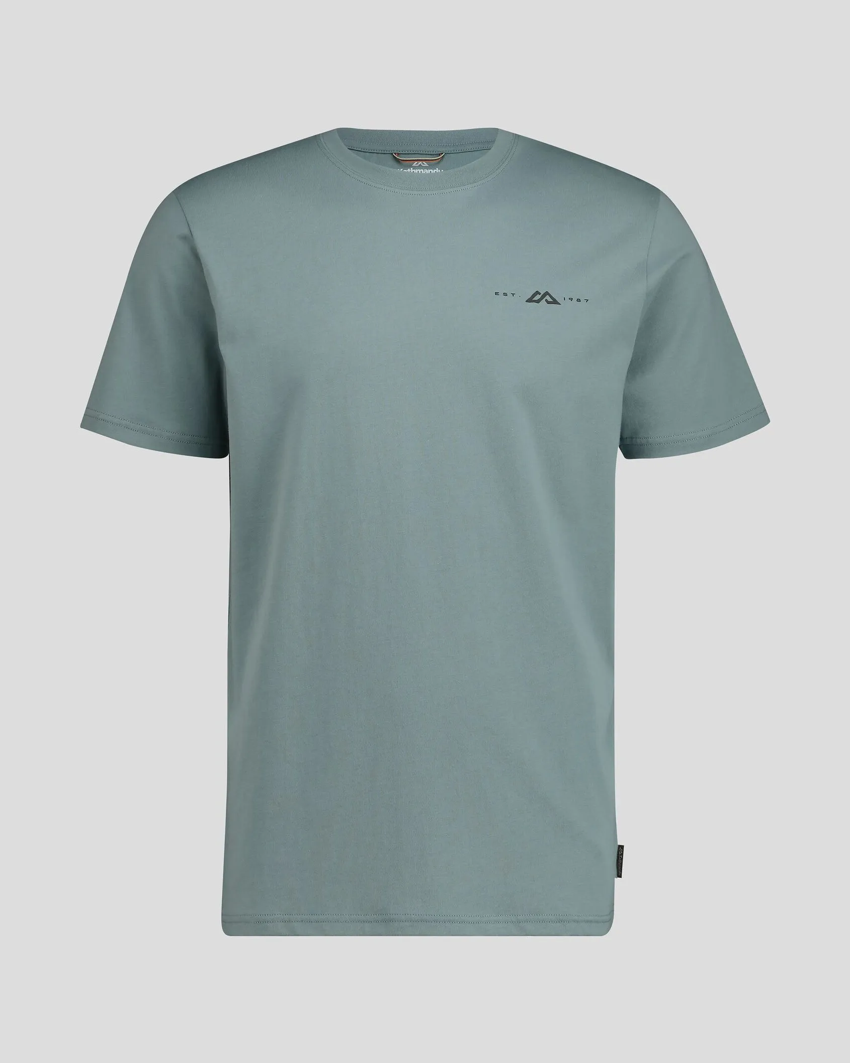 Light Outfit Light and Breezy Men's Mountain Rays Organic Cotton T-shirt - Vapor