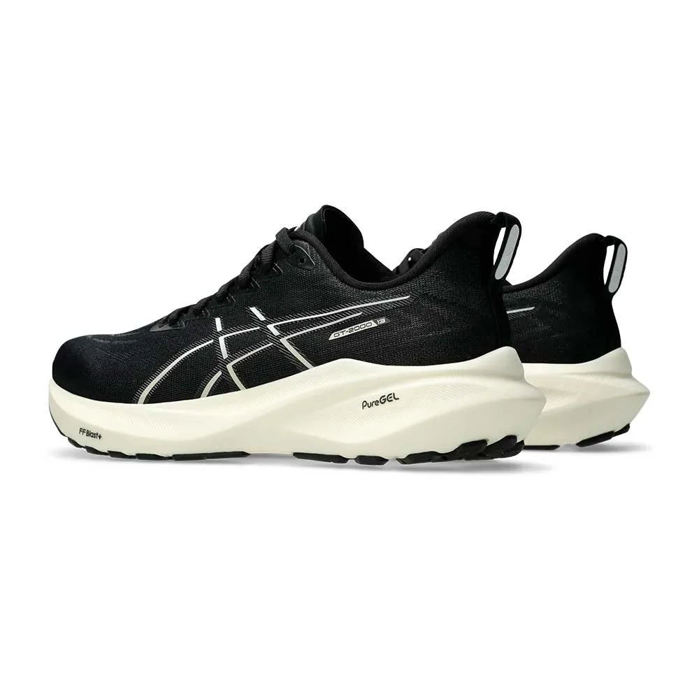Women's GT-2000 13 Running Shoe - Black/White - Regular (B) running for a challenge Adaptive Fit Frame