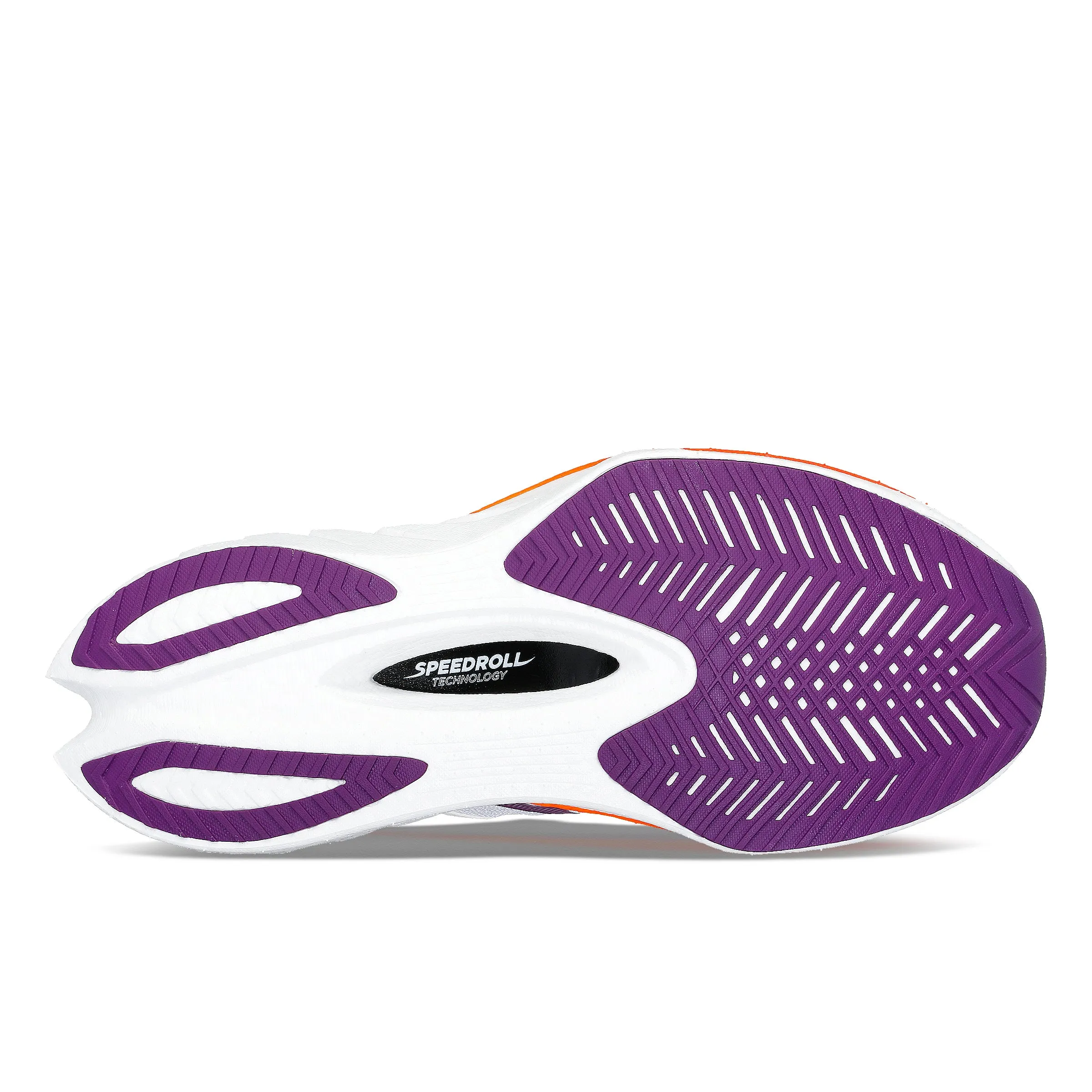 Women's Endorphin Pro 4 Running Shoe - White/Violet - Regular (B) running in an underpass area shoes