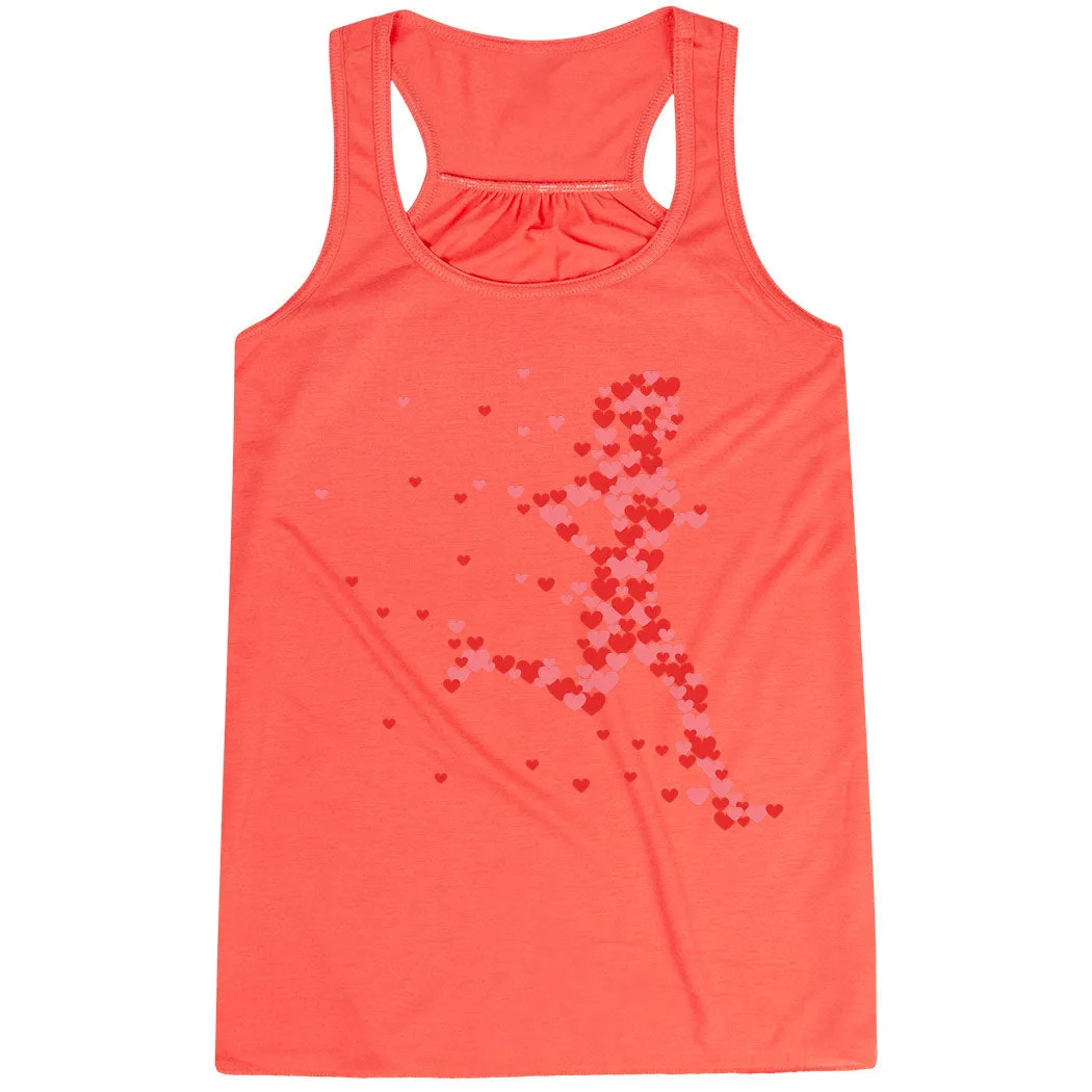 transportation purpose Strategic Perforations Flowy Racerback Tank Top - Heartfelt Runner Girl