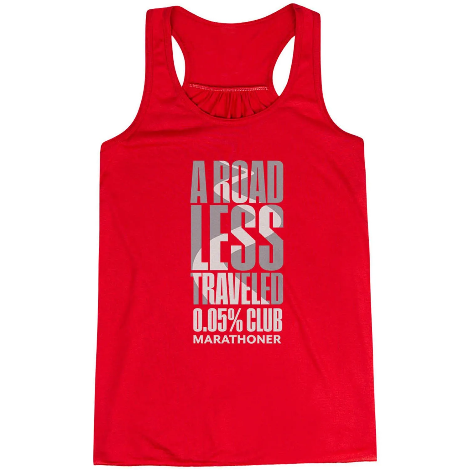 low - altitude use Flowy Racerback Tank Top - A Road Less Traveled - Marathoner