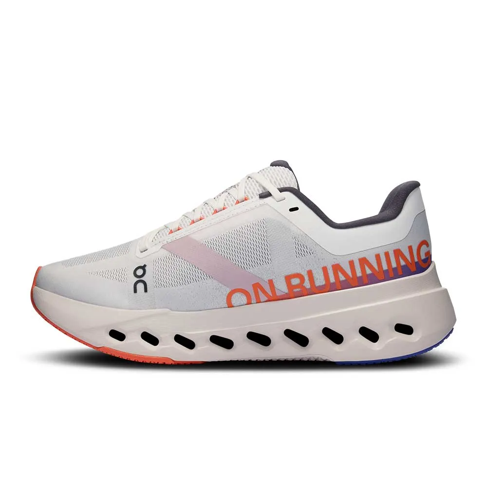 Women's Cloudsurfer Next Running Shoes - White/Flame - Regular (B) Striped